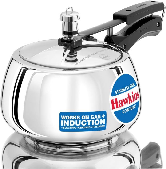 Hawkins Contura SS Pressure Cooker LTR INDUCTION Daraz