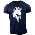 Vintage Men's T Shirt Spartan Print 3D T-Shirts Summer Short Sleeve Tops Personality Streetwear Oversized Tee Shirt Men Clothes.