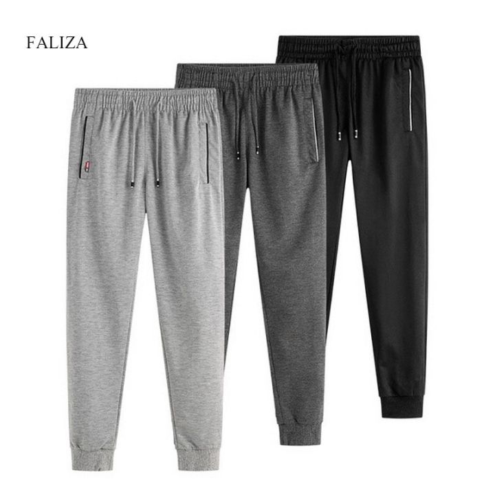 FALIZA Men Pants Jogger Sweatpants Male Sport Trousers Baggy Fitness Gym Clothing Elastic Fashion Tracksuit Plus Size 6XL PAN18