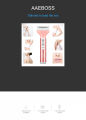 Kemei KM-6637 Multifunctional 4 in 1 Rechargeable woman body shaver Beard Eyebrow, Nose Trimmer set Female Electric shaver. 
