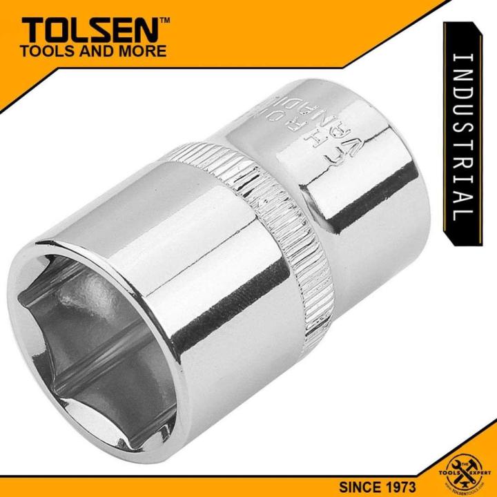 TOLSEN 15mm Socket Wrench 1/2" Drive Industrial Grade 16515