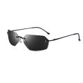 Cool The Matrix Neo Style Polarized titanium Sunglasses Ultralight Rimless Men Driving Brand Design Sun Glasses Oculos De So. 