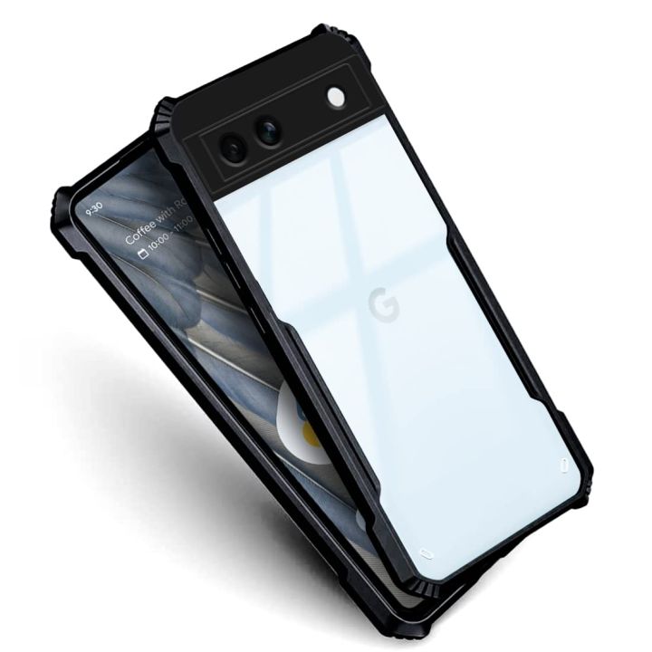 For%20Google%20Pixel%207a%20Mobile%20Cover%20Edge-Reinforced%20Shockproof%20Cushion%20Back%20Clear%20Hybrid%20Transparent%20Hard%20Cover%20Casing%20-%20Image%202