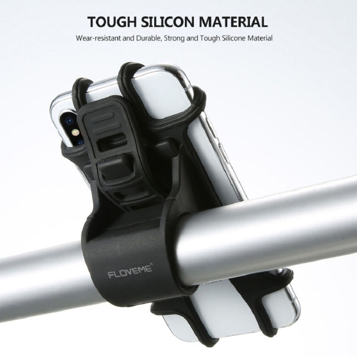 Floveme%20Bicycle%20&%20Bike%20Phone%20Holder%20Tough%20Flexible%20Anti%20Slip%20Silicone%20Material%20Bike%20Mount%20Holder%20Universal%20Design%20Cycle%20Phone%20Holder%20-%20Image%205