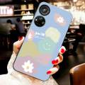 For ZTE Axon 40 SE Back Cover Case Fashion Big Wave Flower Shockproof Camera Lens Protector Phone Cases. 