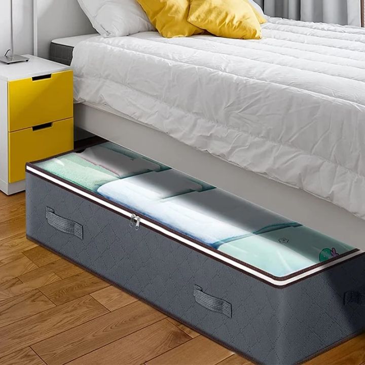 Large Quilt Storage Bag Dust-proof Under The Bed Quilt Clothes Organizer Household Zipper Big Capacity Sorting Bags Moving Bag