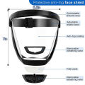 Anti-Fog Full Face Shield With Filters Kitchen Oil-Splash Face Mask Work Protection Mask Safety Glasses Protective Cover Mask. 