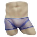 Men See Through Tulle Low Rise Boy Sissy Boxer Briefs Underwear Ultra-thin Breathable Transparent Boxershorts Lingerie. 