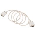 1.4M RS232 DB9 9 Pin Male to VGA Video 15 Pin Male Adapter Cable Light Gray.