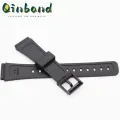 Watch Band Replacement Strap For Casio W-800H Black PU Resin Plastic Wrist Strap SGW-400H 18mm F91W F84 F105/108 A158/168 AE1200/1300 Watch Accessories. 