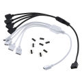 4 Pin RGB Led Connector Cable 1 to 3 RGB 4 Pin LED Extension Splitter Cable Encounter.