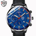 DEYROS Men's Watch Fashion Men's Business Leather Calendar Watch Men's Student Luminous Quartz Watch Cross-Border Hot.