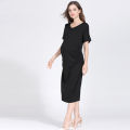 Summer Pregnant Dresses V-neck Solid Maternity Clothes Plus Size Gravida Dresses For Pregnancy Women S-XXL. 