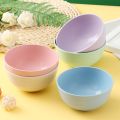 Wheat Straw Anti-Fall Bowl Dinner Bowl Bamboo Fiber Divided Dining Bowl Cartoon Snack Tray Breakfast Dishes Kitchen Tableware.