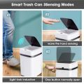 MICCK Automatic Sensor Trash Can For Kitchen Smart Home Rechargeable Food Waste Dustbin Square Bathroom House Cleaning Bucket.