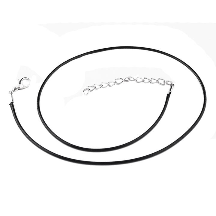 100Pcs%2018Inch%201.5mm%20Black%20Wax%20Cord%20Necklace%20Rope%20Bracelet%20Faux%20Leather%20Cord%20Buckles%20Bulk%20for%20Jewelry%20Making%20Supplies%20-%20Image%204