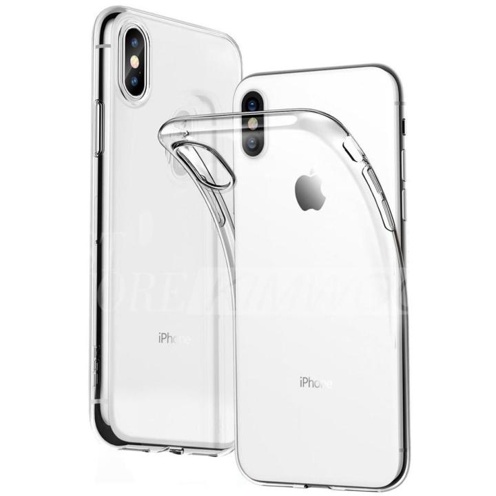 Apple Iphone x Transparent Soft Flexible Clear TPU Back Case Cover
