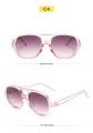 Fashion Pilot Sunglasses Women Men Retro Brand Designer Clear Frame Sun Glasses For Female Plastic Eyewear Shades UV400 Oculos.