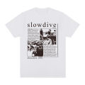 slowdive Men's clothing short sleeved pure cotton T-shirt Men's fashion breathable minimalist T-shirt Japanese anime pattern. 