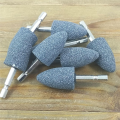 8 Pcs Cone Shape Grinding Stone - 1/4inch Hex Shank Abrasive Stone Mounted Grinding Point for Rotary Tool Drill (25mm).