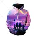 Vintage Men Graffiti Art Couple Clothing Spring Autumn Comfortable Oversized Hooded Sweatshirts 3D Y2K Pullovers Tops Coat. 