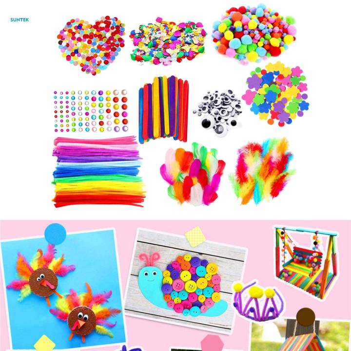 Arts%20and%20Crafts%20Supplies%20for%20Kids-%20Over%201000%20Pieces,%20Colorful,%20All%20One%20-%20Image%202