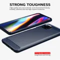 Leweisi Carbon Fiber Bumper Phone Case For Motorola Moto G 5G Plus / Moto One 5G Back Cover Coque Shockproof Protective. 