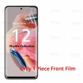 3in1 Protector Combo Pack for Xiaomi Redmi Note 12 4G (Front Hydrogel Screen Protector Poly+Back Hydrogel Poly Protector+9h Camera Lens Protector). 
