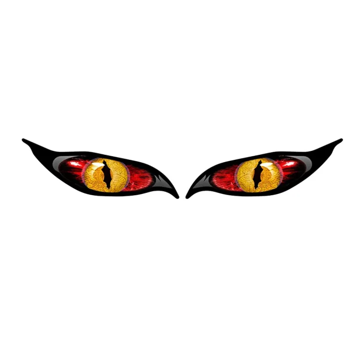 2pcs%20Car%20Sticker%20Evil%20Eye%20pvc%20Zombie%20Sunscreen%20Waterproof%20Decal%20for%20Rearview%20rror%2013cm*5cm%20-%20Image%207