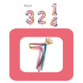 【Lejia】1pc 32Inch Number Foil Balloon Crown Figure 0-9 Birthday Kids Birthday Decoration Ball Supplies. 