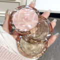 Waterproof Monochrome Pink Highlight Powder Highlighter Cosmetics Palette Brighten Glitter Makeup Skin. 