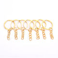 220 Pcs Key Ring with Chain Jump Rings Screw Eye Pins Set for Resin DIY Crafts Nicle. 