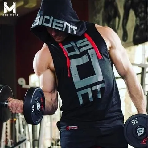 Cotton&Polyester%20%20Sleeveless%20T-Shirt%20for%20Men%20-%20Black%20-%20Image%202