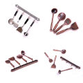 5pcs 1:12 Doll House Miniature Metal Kitchenware Dollhouse Model Cook Set ZH. 