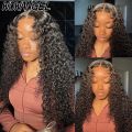 Wow Angel HD Lace Closure Wigs 6X6/5X5/4X4 Wear Go Glueless Water Wave Wig PrePlucked Natural Hairline Human Hair Curly Wig. 