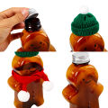 2022 Creative Gingerbread Man Cute Bear Shape Plastic Drink Cup Christmas Decorations Christma Gift Kids Toys Huiye. 
