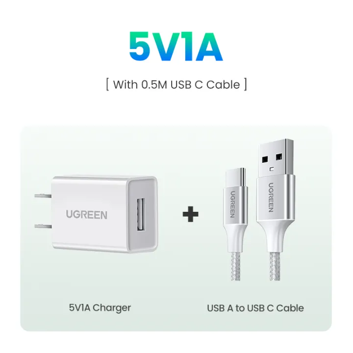 UGREEN%205V1A%20USB%20Charger%20for%20iPhone%2015/14/13/12%20Pro%20Max%20Xiaomi%20Samsung%20Bluetooth%20Earbuds%20-%20Image%205