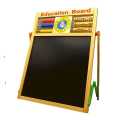 Educational Learning Board Multipurpose Double-Sided Magnetic Wooden Writing Board. 