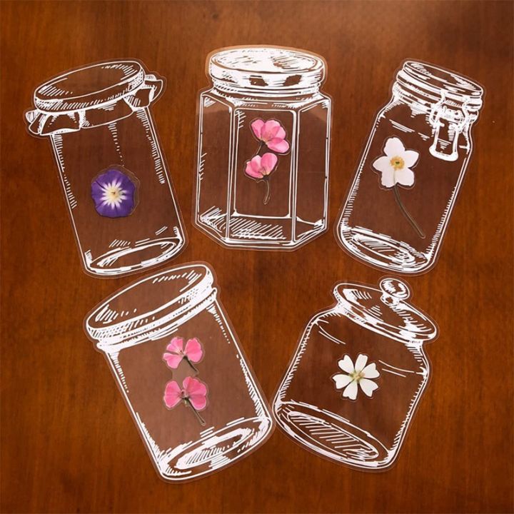 ARELENE%2080Pcs%20Glassware%20Bottle%20Shape%20Frame%20Stickers%20for%20Scrapbooking%20Decorative%20Decals%20Paper%20Planner%20Junk%20Journal%20Supplies%20-%20Image%202
