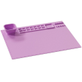 Silicone Painting Mat with Cup Silicone Painting Mat for Kids Silicone Craft Mat for Painting for Resin, DIY & Art Work, 1 PCS Purple Silica Gel. 