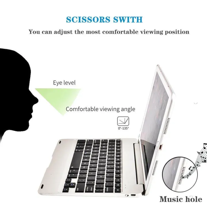 IPad%20Pro%209.7%20Keyboard%20Case%20F19%20Wireless%20Bluetooth%20Air%202%20Keyboard%20Cover%20With%20Auto%20Sleep%20/%20Wake%20IPad%20Air%202/Pro%209.7%20Inches(Sliver)%20-%20Image%207
