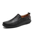 Italian Men Casual Shoes Summer Leather Men Loafers Moccasins Slip on Men's Flats Breathable Male Driving Shoes Ztos.
