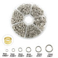 Cross-border direct sales 1010pcs single lap open ring jumping ring iron ring boxed DIY handmade jewelry accessories closed circle.