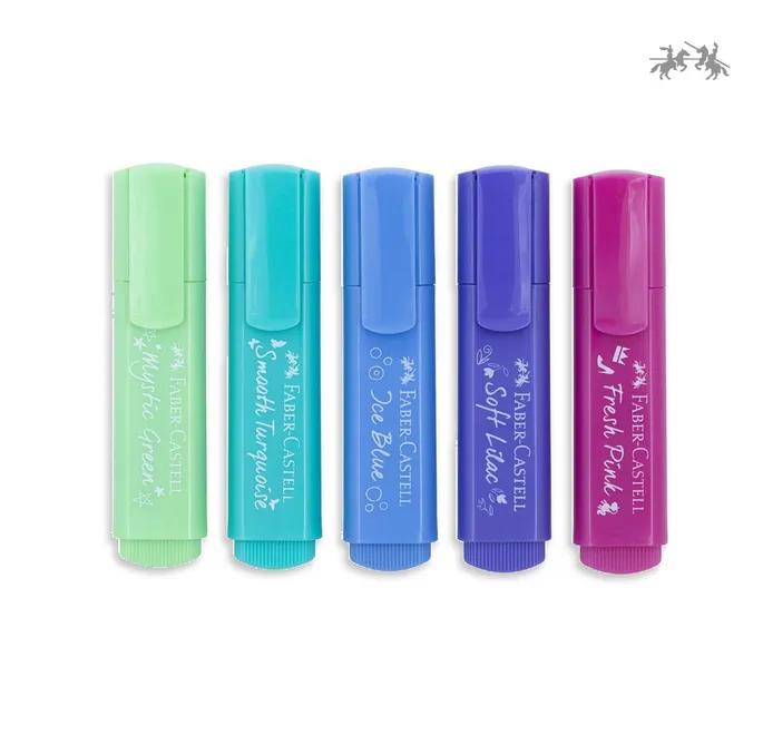 Faber%20Castell%20Textliner%20Pastel%20Highlighter%20set%20of%205%20-%20Image%203