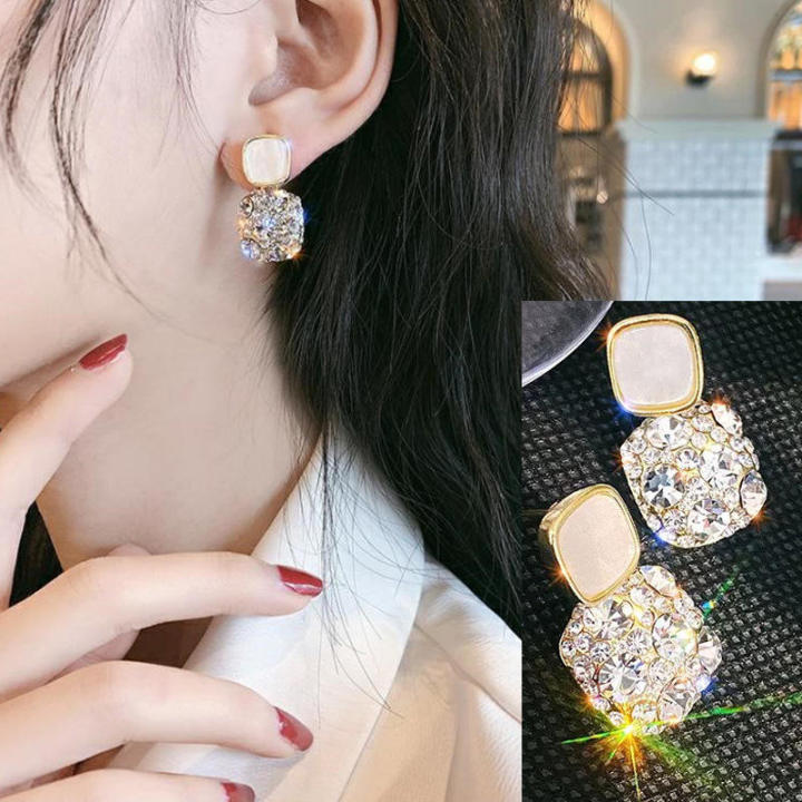1%20Pair%20Luxury%20Female%20Crystal%20Zircon%20Stone%20Earrings%20Fashion%20Diamonds%20Gemstones%20Square%20Rhinestone%20Earrings%20Bling%20Bling%20Geometric%20Drop%20Earring%20for%20Girls%20Women%20-%20Image%202