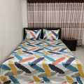 Luxury Tuwel Cotton Fashionable Bed Sheet for Home Decoration 7.5/8.25 Feet King Size Bedsheet. 