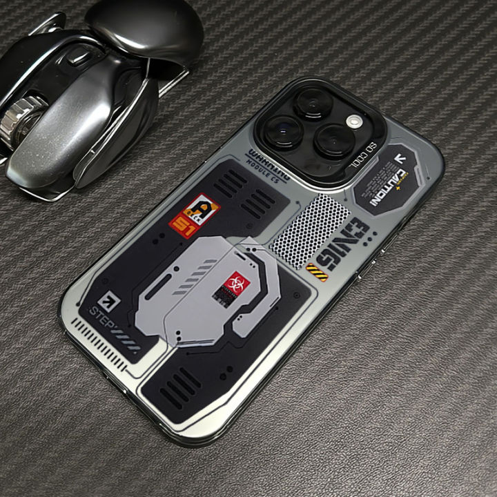 Trendy brand Future Machinery Guan Xi's same model is suitable for Apple mobile phone case iPhone13 Huawei Honor Xiaomi protective case