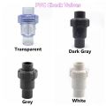 1PC 20 25 32 40 50mm UPVC Ball Check Valves Vertical Check Valve Exhaust Garden Irrigation Aquarium Adapter PVC Pipe Connector.