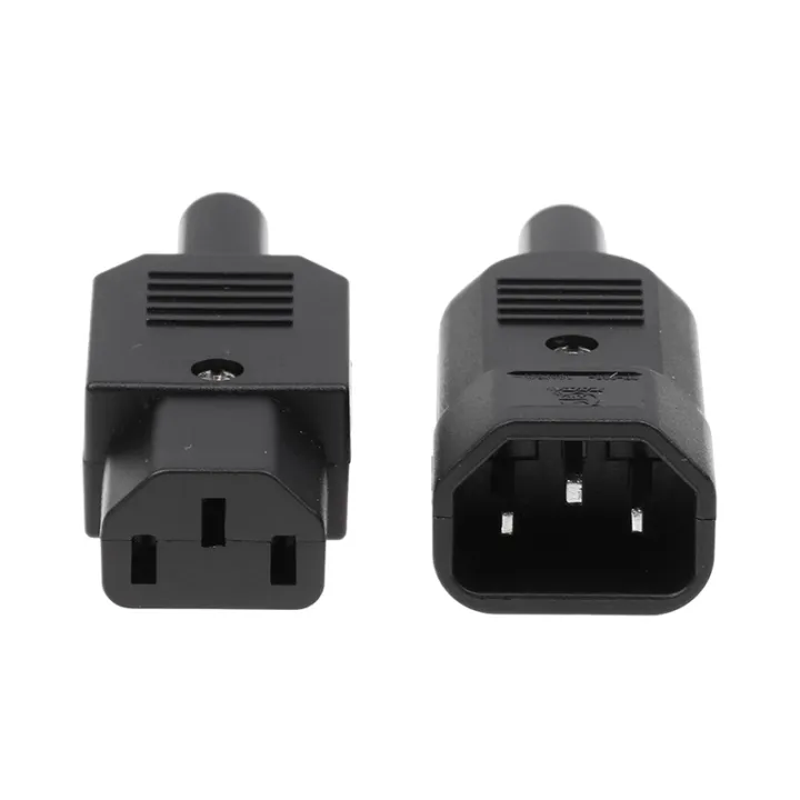 1Pc%2016A%20250V%20Straight%20Cable%20Plug%20Connector%20C13%20C14%20Female%20Male%20Plug%20Rewirable%20Power%20Connector%203%20Pin%20AC%20Socket%20Industrial%20Plug%20Hudduo%20-%20Image%205