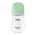 Noain Newborn Borosilicate Glass Bottle 160ml Baby Wide-caliber Bottle Anti-flatulence and Anti-choking -1pcs.
